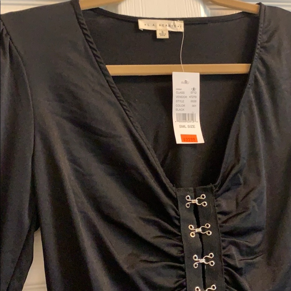 L.A. Hearts Long Sleeve Blouse - Picture 9 of 16